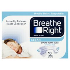 Breathe Right Nasal Strip Clear Large- 10 strips