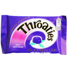 Throaties Blackcurrant Pastilles - 10 Pastilles x 6 packs