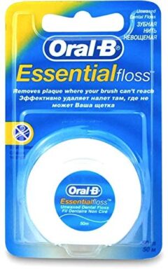 Oral B Essential  Dental Floss Waxed Mint (50MTR)