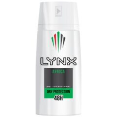 Lynx Antiperspirant Spray Africa 150ml Pack