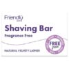 Friendly Soap Shaving Bar Fragrance Free 95g Pack